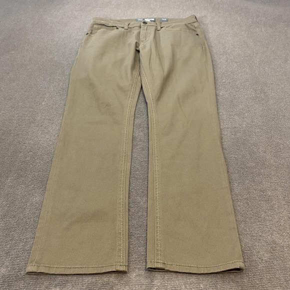 BKE Jake Jeans Mens 36R Khaki Straight Leg Denim Pants Stretch Casual Y2K - Picture 1 of 10